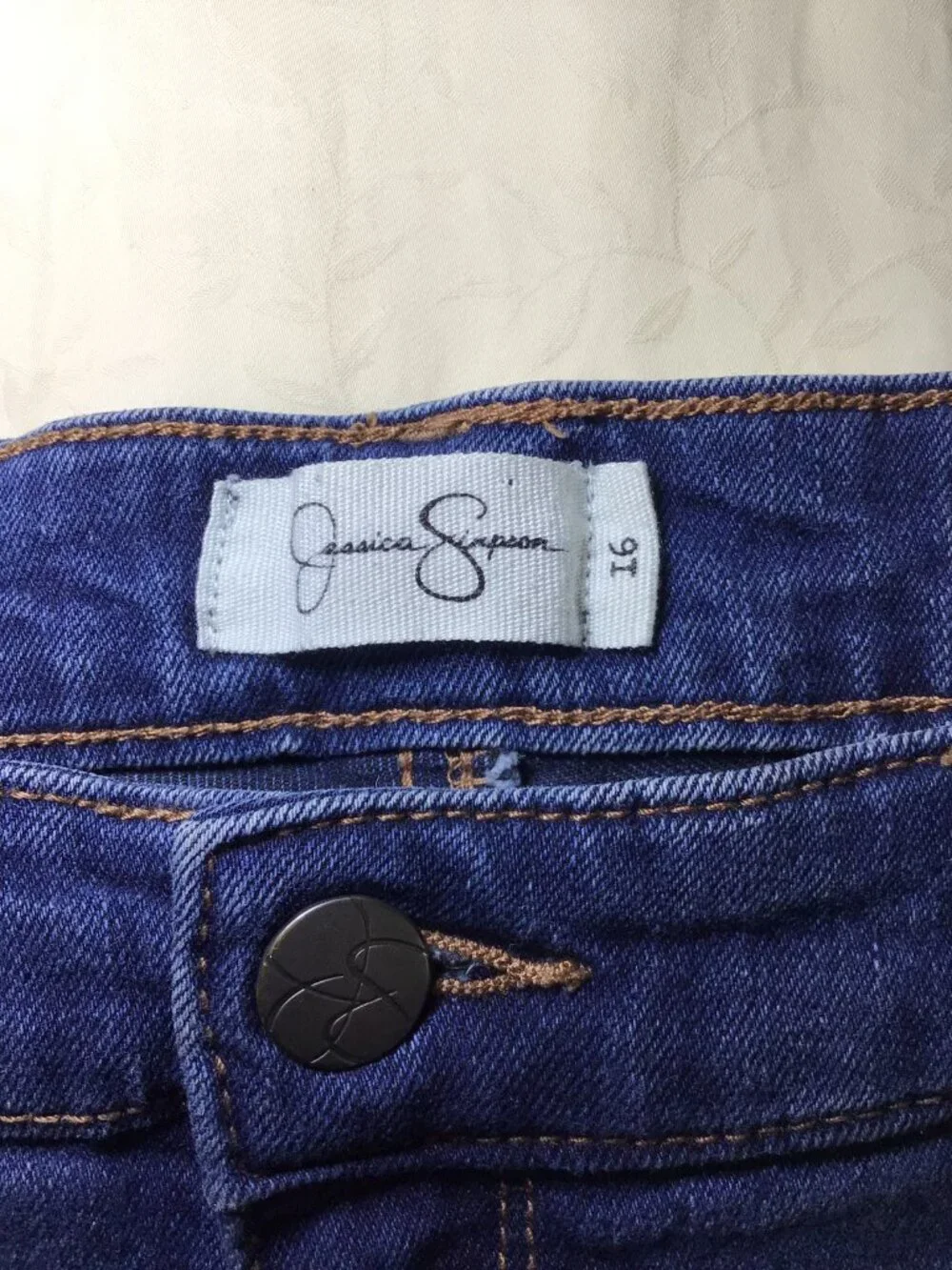 Jessica Simpson Jeans Women’s 16 Blue Kiss Me Skinny Denim Stretch Plus Size